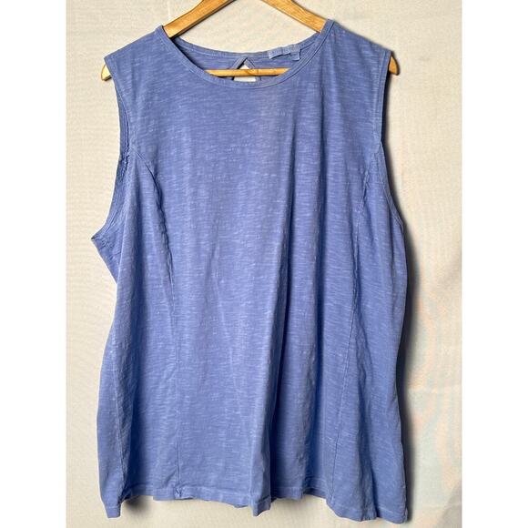 Women’s Fresh Produce Roomy Tank Top Blue Size 1X - Picture 1 of 4